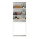 Ver imagem 5 de Armário Banheiro para Vaso Sanitário 2 Portas Nina Multimóveis Branco