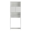 Ver imagem 6 de Armário Banheiro para Vaso Sanitário 2 Portas Nina Multimóveis Branco