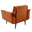Ver imagem 3 de Poltrona Decorativa Opala Veludo Terracota Lilly Shop JM