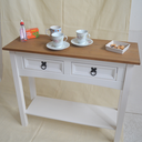 Ver imagem 2 de Aparador 2 Gavetas em Madeira Cera Branco Boho