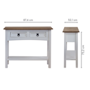 Ver mais imagens de Aparador 2 Gavetas em Madeira Cera Branco Boho