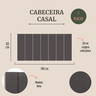 Cabeceira Casal 140x60 Cama Box Modulada Reta - 4