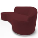 Ver imagem 5 de Sofá 5 Lugares Curvo Sala de Estar Living Firenze Direito D02 Veludo Marsala 300 cm C-278 - Lyam