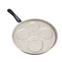 Ver imagem 2 de Frigideira 4 Ovos Multiuso Divisórias Antiaderente Grill Bege Stone