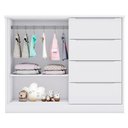 Ver imagem 6 de Cômoda Infantil 2 Portas 4 Gavetas Lilly P04 Branco - Mpozenato