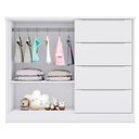 Ver imagem 6 de Cômoda Infantil 2 Portas 4 Gavetas Lilly P04 Branco - Mpozenato