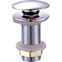 Ver imagem 1 de Válvula Click para Cuba Pia 7/8 Redonda Fechamento Total Cromado Brilhante Metal Premium