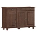 Ver imagem 4 de Conjunto Sala: Balcão 3 Portas 3 Gavetas e Aparador 2 Gavetas Café Rubi Madeira Pinus - Finestra