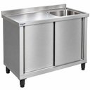 Ver imagem 2 de Armário Horizontal com Cuba | Aço Inox 430 | 1900x600x900 mm/H