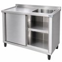 Ver imagem 1 de Armário Horizontal com Cuba | Aço Inox 430 | 1900x600x900 mm/H