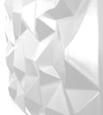Ver imagem 3 de Kit 10 Placas Revestimento de Parede PVC 3d Diamante 50x50cm Branca