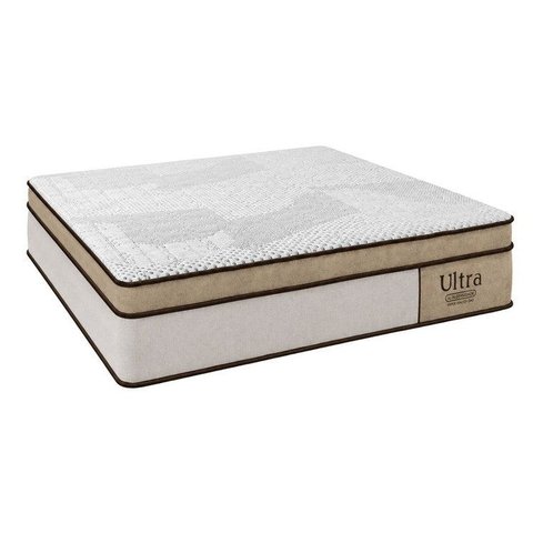 Colchão Solteiro Sr Life Ultra Molas Ensacadas Espuma D33 88x188x33cm Marrom