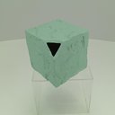Ver imagem 2 de Vaso Decorativo Enfeite Casa Cubo Home&Co Resina 16x20x20cm Verde