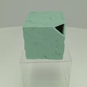 Ver imagem 4 de Vaso Decorativo Enfeite Casa Cubo Home&Co Resina 16x20x20cm Verde
