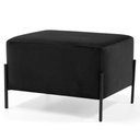 Ver imagem 1 de Puff Decorativo 60cm Base Aço Status B-300 Veludo Preto