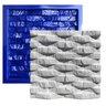 Forma 3D Gesso e Cimento ABS 1mm - Dunas pedra 30x30 cm - 1