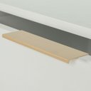 Ver imagem 6 de Cômoda Square para Quarto Grande 6 Gavetas Pés de Metal 138cm Off White Dourado Casavee