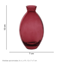 Ver imagem 3 de Vaso Garrafa Decorativo de Vidro Vinho 12x7x7cm Enfeite Sala Mesa Estante Flores