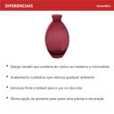 Ver imagem 2 de Vaso Garrafa Decorativo de Vidro Vinho 12x7x7cm Enfeite Sala Mesa Estante Flores