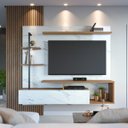 Ver imagem 1 de Painel para Tv até 58 Pol 180x162cm Maragogi Calacatta Freijó