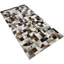 Ver imagem 2 de Tapete de Couro Marrom Malhado Escuro 1,00x2,00 C/B Pç 10x10