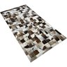 Tapete de Couro Marrom Malhado Escuro 1,00x2,00 C/B Pç 10x10 - 2