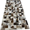 Ver imagem 1 de Tapete de Couro Marrom Malhado Escuro 1,00x2,00 C/B Pç 10x10