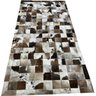 Tapete de Couro Marrom Malhado Escuro 1,00x2,00 C/B Pç 10x10 - 1