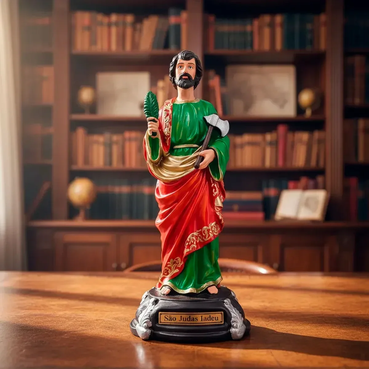 Ver imagem 3 de Imagem de São Judas Tadeu de Borracha Inquebrável - 20 cm