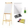 Cavalete Porta Bloco de Flip Chart Com Quadro Branco 1,80 Metros 2525 + 1 Bloco Flip Chart 50 Folhas - 1