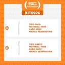 Ver imagem 2 de KIT - Jogo de Faca e Garfo Buzios 48 Peças em Aço Inox IBAG - Tramontina