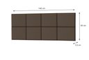 Ver imagem 2 de Cabeceira Para Cama Casal Lisa 1,40 Estofada Suede Marrom - Rede Móveis