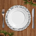 Ver imagem 2 de Mesa Posta Sousplat Frases Família Preto e Branco