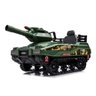 Carrinho Elétrico com Controle Remoto Mini Tanque com Som Luz e Disparador de Munição Camuflado Verd - 1