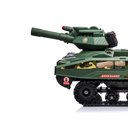 Ver imagem 7 de Carrinho Elétrico com Controle Remoto Mini Tanque com Som Luz e Disparador de Munição Camuflado Verd