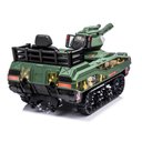 Ver imagem 4 de Carrinho Elétrico com Controle Remoto Mini Tanque com Som Luz e Disparador de Munição Camuflado Verd