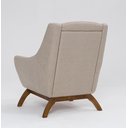 Ver imagem 5 de Poltrona Dekorien Juliet Premium Linho Aveia com Puff