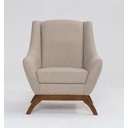 Ver imagem 3 de Poltrona Dekorien Juliet Premium Linho Aveia com Puff
