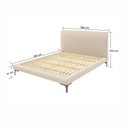 Ver imagem 4 de Cama Queen Estofada Linho com Cabeceira Star Bege