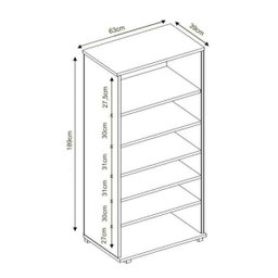Kit 2 Peças Mesa Escrivaninha Gamer e Estante 5 Prateleiras - 3