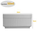 Ver imagem 3 de Conjunto 6 Tigelas Ramekins de Porcelana 50ml Canelados Germer Branco
