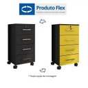 Ver mais imagens de Conjunto Home Office 3 Peças Mesa Gamer, Gaveteiro e Estante Móveis Leão amarelo, preto