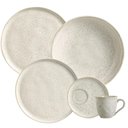 Ver imagem 1 de Aparelho de Jantar 30 Peças Bio Vanilla Cerâmica Orgânico Off White Porto Brasil Mesa Posta