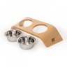 Comedouro Suporte 2 Cumbucas Madri Double P Wood4Pet - 5