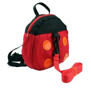 Mochila Joaninha Infantil com Coleira Seguranca Bebe