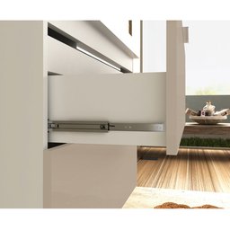 Conjunto Banheiro Gabinete 60cm Com Lavatório E Espelho Pietra B06 Gianduia Brilho - Lyam Decor - 10