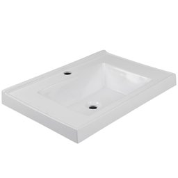 Conjunto Banheiro Gabinete 60cm Com Lavatório E Espelho Pietra B06 Gianduia Brilho - Lyam Decor - 5