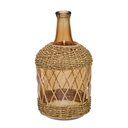 Ver imagem 1 de Garrafa Porta Rolha Decor em Vidro na Cor Marrom 37cm