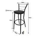 Ver imagem 2 de Banqueta Alta Cozinha Bar Balcão Bistrô