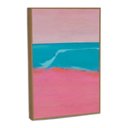 Ver imagem 2 de Quadro Decorativo Horizonte Coral com Moldura Filete
